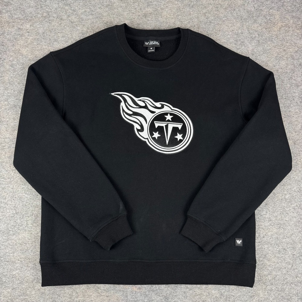The Wild Collective Tennessee Titans Sweatshirt Fleece Black Womens Medium M